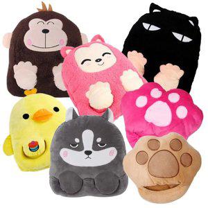 따뜻포근 지와이 애니멀 USB 발난로 발열발매트 전기발난로 풋워머 난방용 온열쿠션 U