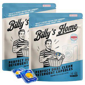 [100개+100개] 빌리스홈 고농축 캡슐세제 퍼펙트듀얼 플로럴 국내생산
