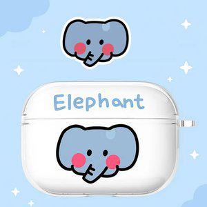 최신 귀여운 에어팟 케이스 아기 코끼리 투명 / 이어폰 에어팟4세대 3 2 1 프로