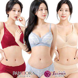 [비너스] 브라 팬티 세트 빅사이즈 노와이어 A B C D E F G 컵 풀컵 몰드 와이어 노라