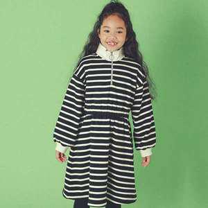 [아이러브제이] B. 지퍼 스트라이프 원피스 JUWOP07