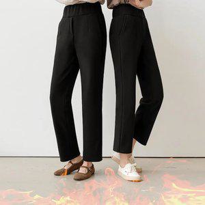 (기모VER)감성저격 뱃살쏙 일자핏 슬랙스