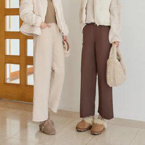 핫윈터 패딩 와이드팬츠