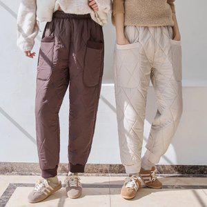 도톰 퀼팅 윈터 패딩조거팬츠