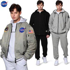 [NASA 나사] 조거팬츠/긴바지/맨투맨/후드집업/양면패딩항공점퍼/아우터/상하세트/티셔