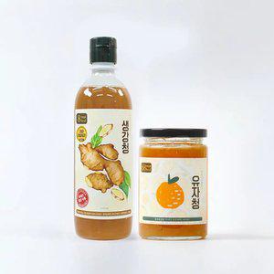 [1병+1병] 티바인 저당 저칼로리 유자청/생강청 골라담기