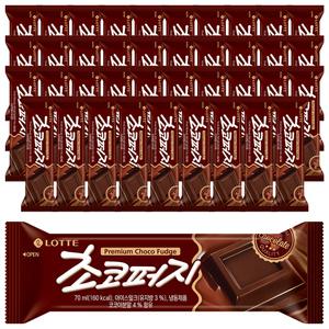 [슈팅냉동] 롯데웰푸드 초코퍼지, 70ml, 40개
