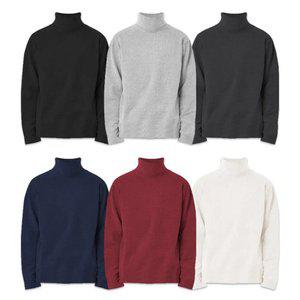 제네브 남녀공용 국내생산 기모 긴목폴라 티셔츠/S-3XL까지