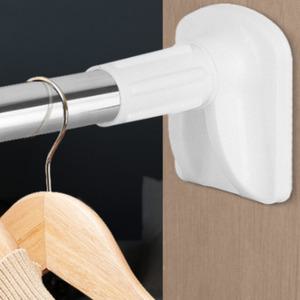 무타공 사각 큰발 압축봉 4size 튼튼한 두톰한 고무 길이조절 커튼 봉걸이 압축봉