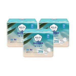 좋은느낌 썸머 데이패드 날개형, 대형, 16매, 3개