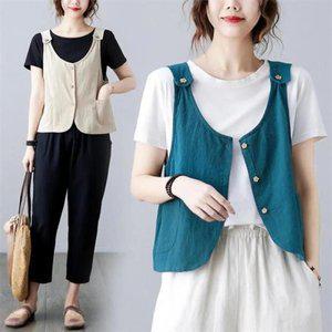 여자 패션 캐주얼룩 여성 조끼 베스트 자켓 점퍼 빅사이즈 나시