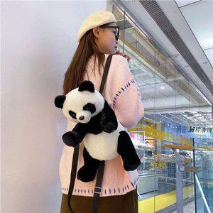 푸바오 실사인형 가방 소풍 에버랜드 팬더 인형 판다 곰인형 귀여운 선물