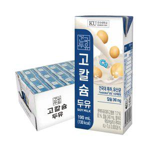 [내일도착] 건국 고칼슘 두유 190ml 24팩