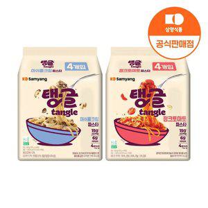 삼양 탱글 단백질파스타 2종 세트 (머쉬룸크림4, 청크토마토4)