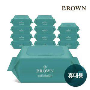 [내일도착]브라운 물티슈 더 오리진 휴대용 캡형 20매 12팩