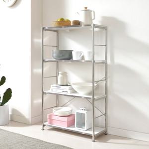 KM-T4704SS 스페셜 미드센츄리 수납 선반 책장 4단 600 수납장 책꽂이 진열장 장식장