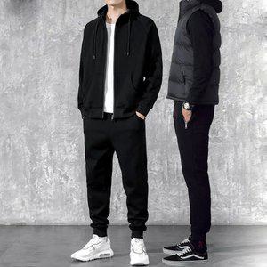 SET601_AB 기모 후드짚업 트레이닝세트