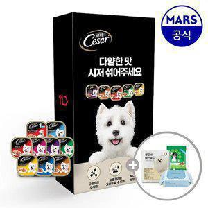 [11번가 단독팩] 시저 주식캔 26개 골라담기+아이엠즈100g+배변패드+베베숲물티슈1팩