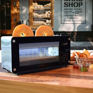 [빈크루즈] 가정용 와이드 토스트기 굿토스터 BCT-8400 (롱슬롯/유리/자동레버)