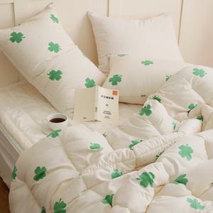 플로라 럭키미 세미 극세사 겨울 차렵이불 2컬러