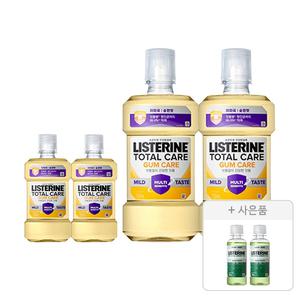 리스테린 검케어 마일드 750ml, 2개 + 250ml, 2개 + 증정(그린티 마일드 100ml, 2개)