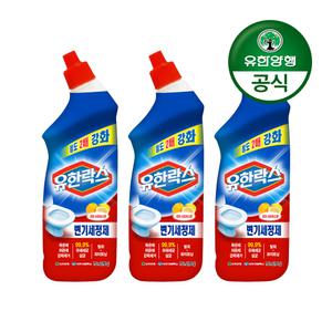 [유한양행]유한락스 고농축 다목적락스 변기세정제 시트러스 755mL 3개