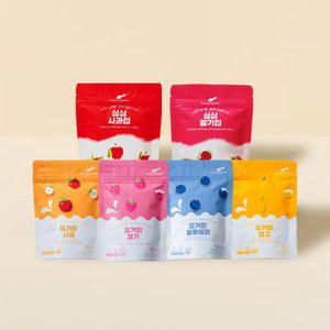 리틀스푼 동결건조 과일세트 / 싱싱과일칩 딸기,사과 + 요거트큐브 요거랑 딸기, 블루