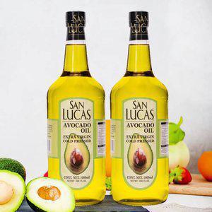 San-Lucas 아보카도 오일 1L x 2병 (오일캡증정) 엑스트라버진 멕시코산 냉압착 HASS