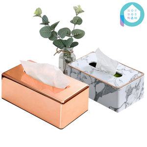 프리미엄 고품격 대리석 갑티슈 커버 케이스/각티슈 호텔 곽휴지 커버 사각 가죽 휴지