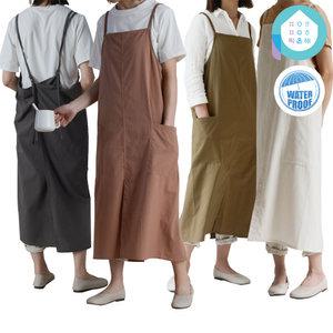 POH 폰토 캐미솔 롱 방수 자수 이니셜 앞치마 긴 톡톡한 백지영 해방타운 플레어 에이