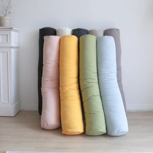 린넨 무지 원형 안고자는 긴베개 롱쿠션 바디필로우 커버 110X20