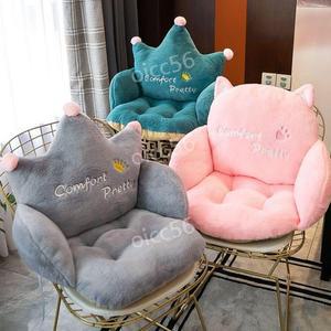 귀여운방석 쿠션사무실 의자 쿠션 매트 등받이 왕관