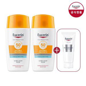 유세린 선 페이스 하이드로 프로텍트 SPF50+ 50ml 2개 + 하이알루론 나이트 크림 7ml