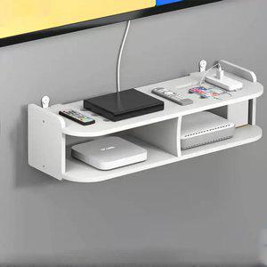 무타공 셋톱박스 2단 와이파이 벽걸이형 선반 공유기 보관함