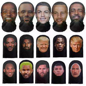 풀페이스 메시 호날두 연예인 가면 마스크 3D 프린트 할로윈 코스프레 코스튬