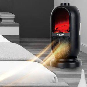 겨울 가정용 이동식 난방기 온도 조절 전기 트루거 PTC 온풍기 스토브