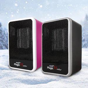 겨울 가정용 사무실 난방기 탁상용 전기 PTC 미니 온풍기 스토브 블랙