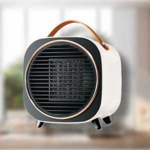 겨울 가정용 이동식 난방기 안전 센서 전기 히터 PTC 손잡이 온풍기 스토브 아이보리