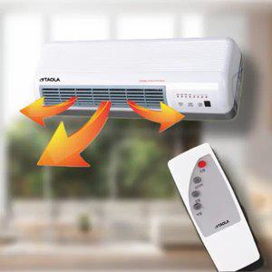 겨울 가정용 벽걸이형 난방기 온도 조절 전기 PTC 히터 리모컨 온풍기 스토브