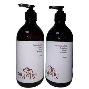 (빅이벤트)댕냥이펫 보습 약용샴푸 500ml 2병/보습,윤기,정전기방지,털엉킴방지