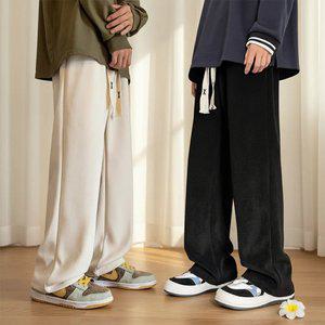 남성 기모코듀로이바지 와이드팬츠 남자 겨울트레이닝복하의