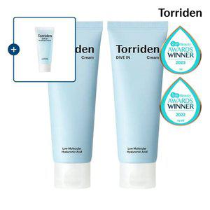 [SET] 토리든 다이브인 저분자 히알루론산 크림 80ml X 2개 (+수딩크림 20ml)