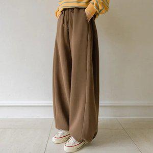 겨울여행 사이드핀턱 포켓 기모팬츠(숏/기본/롱)