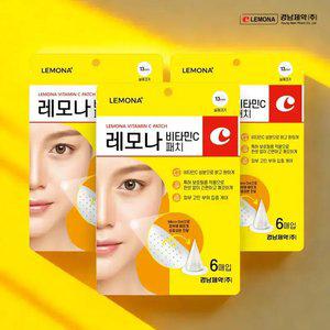 경남제약 레모나 비타민C 패치 약산성 트러블흔적+진정 피부톤 초슬림 패치 집중케어