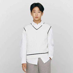 [지오다노주니어] 03055503 브이넥 니트 조끼