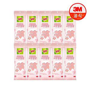 [3M] 스카치 브라이트 베이비핑크 고무장갑 10개(소/중/대 택1)