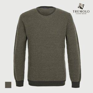 [TREMOLO] 투톤 라운드 니트_TRNBR3F8551