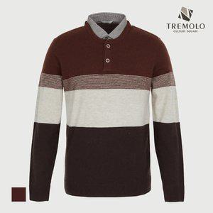 [TREMOLO] 배색블럭형 레이어드니트_TRBBP3F8511