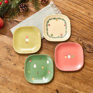 [모던하우스] L 포근한겨울 크리스마스 간식 트레이 4P세트