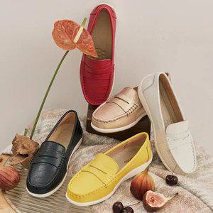 [30% 단하루] 페니컴포터로퍼 여성 소가죽 로퍼